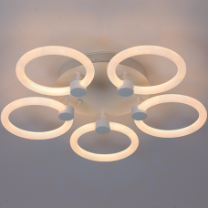 Люстра Elight 7768 5 140W WHITE LED 3000K-6500K ПДУ D550 (БЕСКАРКАСНАЯ)